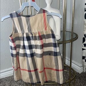 Burberry Kids Casual Dress - Beige, Red, and Black